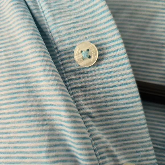 Casual Light Blue Polo Shirt for Men - Picture 4 of 7